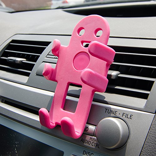 Alpena Hug Buddy Air Vent Universal Car Cell Phone Holder, Adjustable, Cell Phone Mount Compatible with iPhone, Samsung Galaxy, LG, Google, Nexus 5X, Moto, Black and Other Smartphones, OG Pink - color: Pink