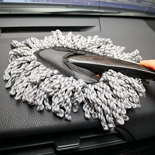 IPELY Super Soft Microfiber Car Dash Duster Brush for Car Cleaning Home Kitchen Computer Cleaning Brush Dusting Tool - size: Interior Duster (1 Pack)