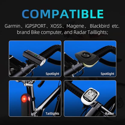 Adjustable Out Front Bike Mount, Compatible with Garmin Edge, iGPSPORT, XOSS, CooSpo Magene, CYCPLUS GPS, Suitable for Round Tube/Flat Handlebars, Road Bikes/Folding Bikes, MTB - style: S6-Adjustable