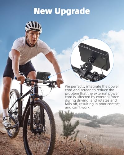 Fitense Bike Camera 360° Rotatable 5" 1080P 10000mAh Rear View Monitor - size: 5'' HD/10000mAh