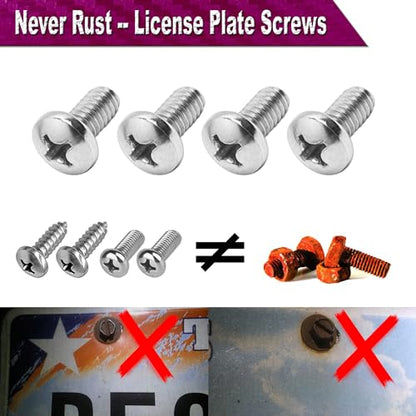 ZXFOOG Front License Plate Mounting Kit, Bumper Plate Bracket Holder - color: Black aluminum frame