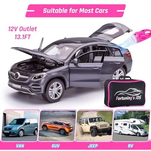 47PCS Car Detailing Kit Interior Cleaner, Car Cleaning Supplies with High Power Car Vacuum Cleaner,Auto Detailing Kit,Car Wash Kit with Bucket Detailing Brush Set,Pink Car Accessories for Women - color: 47PCS