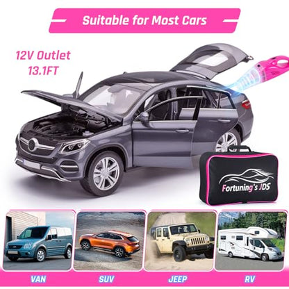 47PCS Car Detailing Kit Interior Cleaner, Car Cleaning Supplies with High Power Car Vacuum Cleaner,Auto Detailing Kit,Car Wash Kit with Bucket Detailing Brush Set,Pink Car Accessories for Women - color: 47PCS