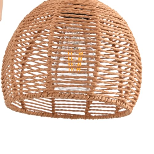 Plug in Wall Sconce,Farmhouse Wicker Wall Lamp Plug in,Hand Woven Rattan Wall Light Farmhouse Rustic Boho Sconces Wall Lighting for Living Room Bedroom - color: Rattan, size: 1 Pack 7.87IN