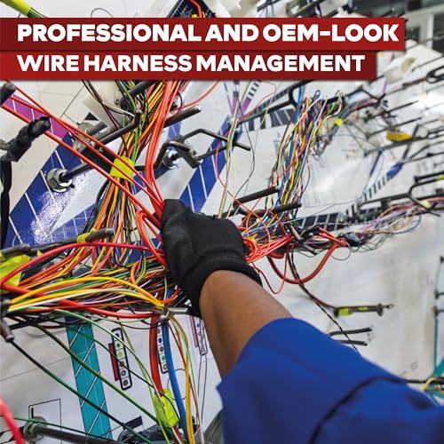 XFasten Wire Harness Tape, 250 Feet Total (5-Set Width), High Temp Wiring Loom Harness, Self-Adhesive Felt Cloth Electrical Tape for Automotive Engines, Noise Dampening, and Cable Protection - style: Set of 5 Widths x 50 Foot (250 Feet Total)
