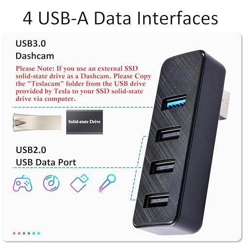 Glove Box USB Hub for Tesla 2024-26 Model 3 & 2025-26 Model Y & Cybertruck - color: 24-26 Model 3 & Model Y Juniper & Cybertruck