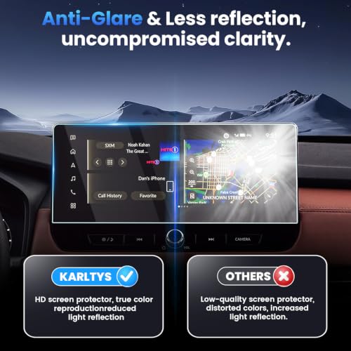 Karltys 2PCS Screen Protector for 2025 2026 Mitsubishi Outlander - color: For Mitsubishi Outlander