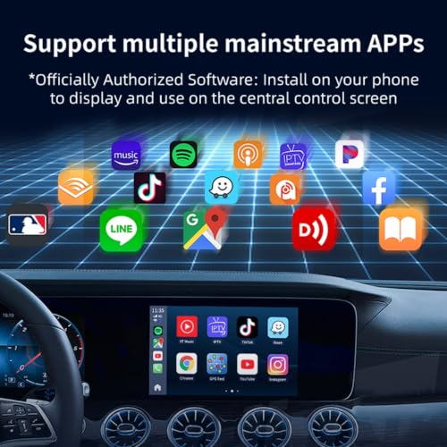 Wireless CarPlay Adapter for Apple iPhone & Android Auto, 2-in-1 Fast & Stable Mini CarPlay Adapter Convert Wired to Wireless,Plug & Play, BT 5.4, 2.4G/5G WiFi