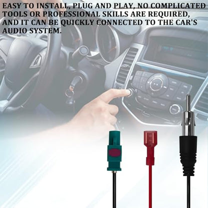 Car Radio Stereo Wiring Harness, Aftermarket Radio Wire Harness Kit with Antenna Adapter Connector for Car Stereo, Audio DVD Modified Power Speaker Cable Plug Connector for Dodge Wrangler