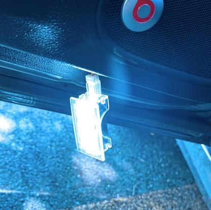 iJDMTOY Aqua Ice Blue 18-SMD Full LED Under Side Door Courtesy Lights, Footwell Lights, Compatible with Dodge Charger Challenger Dart Stratus Magnum Avenger, Chrysler 200 300 Sebring - style: Aqua Ice Blue