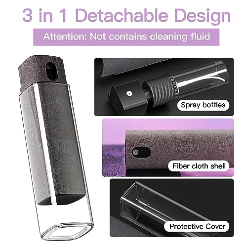 CUIUD Screen Cleaner Kit, Two in One Screen Cleaner Spray and Wipe, Touchscreen Mist Cleaner Spray Bottle for Phone/Laptop/Tablet/TV/Monitor/Car Screens(Pink) - color: Pink