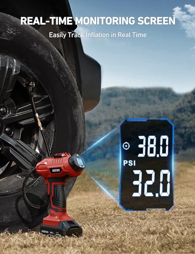 AstroAI Cordless Tire Inflator and AstroAI 12Ft/12V Cigarette Lighter Extension Cord