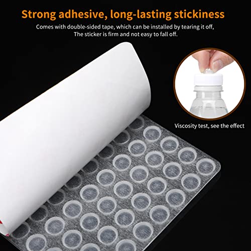 CHUNZEXI 400 PCS Clear Cabinet Door Bumpers - 3/8 Inch Diameter Silicone Door Stoppers for Cabinets and Drawers (Pack of 3) - size: 400 PCS ⅜" (Pack of 3)