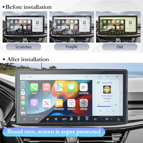 SKTU for 2023 2024 2025 2026 Ford Escape Screen Protector 13.2 Inch for 2023 2024 2025 2026 Ford Escape ST-Line /ST-Line Select/Platinum /ST-Line Elite Sync4 13.2-Inch Touchscreen Ford Escape 2023 2024 2026 Accessories Tempered Glass [Ultra Clear, Anti-Gl