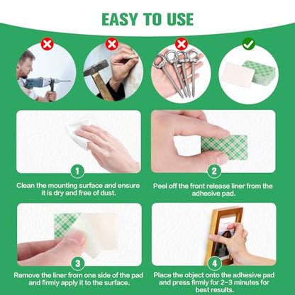 Double Sided Foam Tape Pads, 48Pcs Double Coated Pre-Cut Rectangles Mounting, 2mm Thick Heavy Duty White Polyurethane Foam with High Tack Adhesive for Crafts, Home, Outdoor Signs& Car (50x30mm) - color: 50*30mm Rectangle