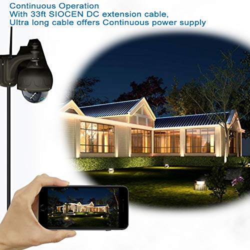 SIOCEN 33FT DC Power Extension Cable 2.1mm x 5.5mm,12v Power Supply Adapter for CCTV Security Camera Surveillance IP Camera Dvr Standalone LED Strip,Car,Long Male to Female Barrel Plug Cord - size: 33FT