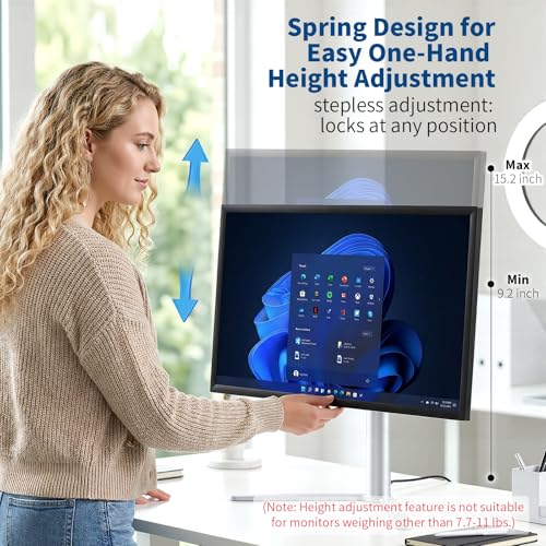 Aluminum VESA Monitor Stand for Monitor Weight 7.7-11 lb, 24-27″ - size: Only for 7.7-11LB Monitor