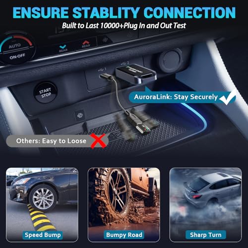 2026 Upgraded Wireless CarPlay Adapter for iPhone 6+ (iOS 10+) & 2016+ Car