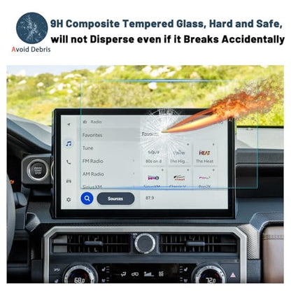 Ruiya Matte Screen Protector for Toyota Tacoma 14" Display Touchscreen Matte Tempered Glass Compatible with 2024 2025 2026 Toyota Tacoma Accessories - color: 2024+ Toyota Tacoma 14" Matte Tempered