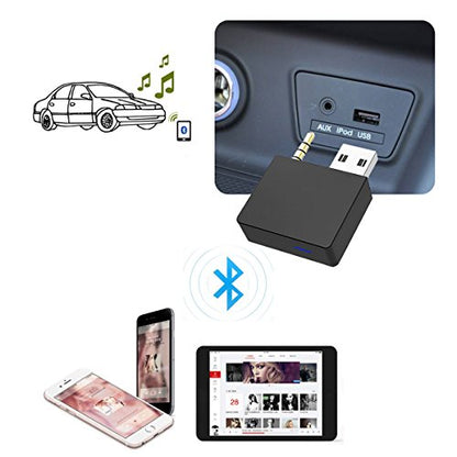 Bluetooth Receiver for Car Aux, Wireless Music Streaming Adapter, Compatible with Kia K3/K5/Hyundai with AUX Port,Fits iPhone/iPad/Samsung, Plug and Play