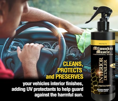 Interior Detailer Spray – 16 Fl Oz | Cleaner & Conditioner for Leather, Vinyl, Plastic & Screens | UV Protection | Non-Greasy | Cars, Trucks, Boats, Bikes & RVs