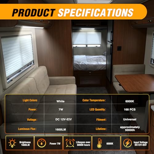 Nilight LED Interior Light Bar 4PCS 15.4 Inch Strip Lights - color: White Interior Lights-15.4" 4PCS