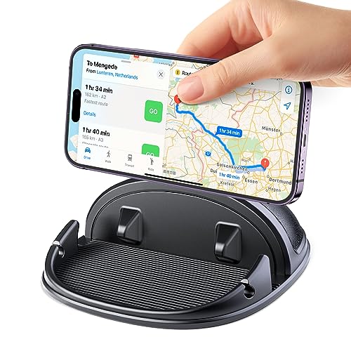 Beeasy Car Phone Holder, Dashboard Phone Holder for Car Anti-Slip Silicone Car Pad Phone Mount, Hands Free Phone Stand Compatible with iPhone, Samsung, Android Smartphones, GPS Navigation Devices - size: F01