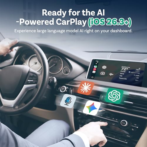 OTTOCAST Mini Core 2-in-1 Wireless CarPlay & Android Auto Adapter Mini Cube