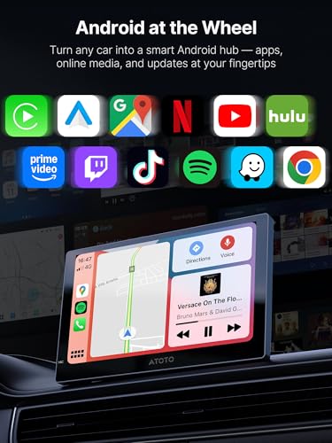 Portable Carplay Screen, Full Android System Car Tablet with Wireless Apple CarPlay & Android Auto, 9.25” Smart Driving Display with BackupCam & DashCam, 4G LTE, AI Voice Control/GPS/Mirror Link - size: 9.25"