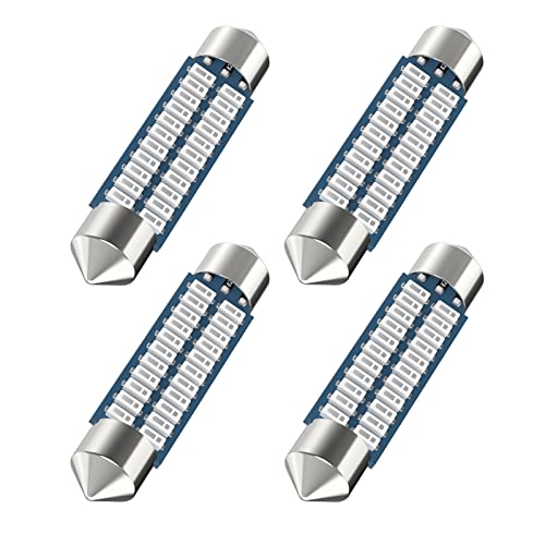 Serundo Auto 578 212-2 211-2 Led Bulb 41mm 42mm 1.65in Led Festoon Bulb 4pc - color: Blue, size: 42mm 578 4pcs
