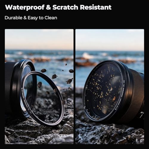 77mm Circular Polarizers Filter, K&F CONCEPT 77MM Circular Polarizer Filter HD 28 Layer Super Slim Multi-Coated CPL Lens Filter (Nano-X Series) - size: 77mm
