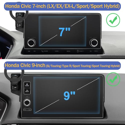 Magnetic Phone Holder for Honda Civic 2026 2025 2024 2023 2022 [11th Gen 7/9-inch Screen] Car Phone Mount for Civic Hatchback Sedan Touchscreen, Compatible with MagSafe - size: for Honda Civic 7/9-inch Screen
