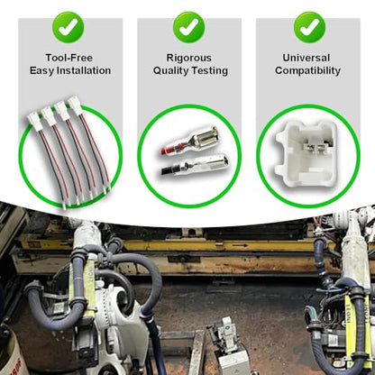 4PCS Car Door Speaker Wiring Harness Adapter Connector Plug Compatible with Nissan Sentra Altima Rogue 2004-2019, Infiniti M35 G35 Q40 G25 QX70 2006-2018