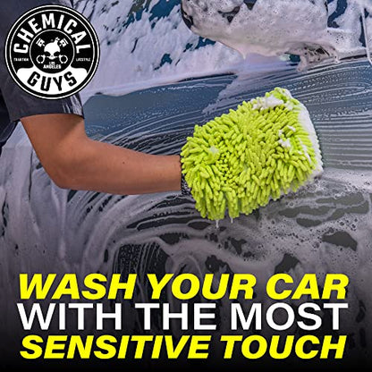 Chemical Guys Chenille Premium Scratch-Free Microfiber Wash Mitt for Car Washing,Lime Green,Ultra-Soft Car Wash Gloves,Swirl-Free Finish,Safe for Trucks,SUVs,Motorcycles,and More,(Pack of 24) - size: 24 Pack