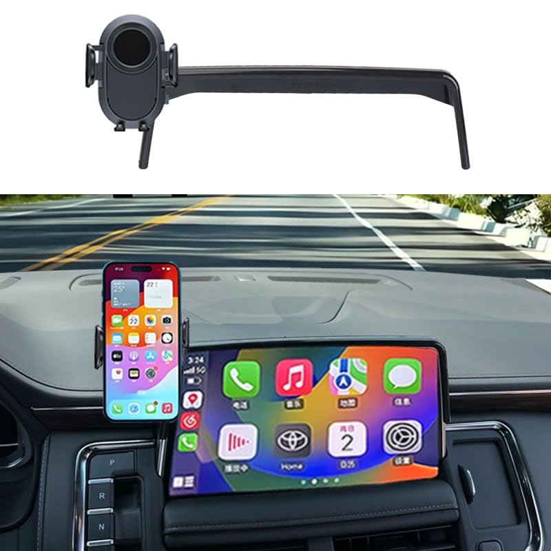 Car Phone Holder for 2021-2024 Chevrolet Tahoe/Suburban/GMC Yukon Accessories,Phone Mount for Tahoe/Suburban/Yukon with 10.2-inch Screen,Hands-Free Dash Mount Cell Phones Holder - size: 21-24 Tahoe/Suburban/Yukon 10.2-inch