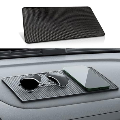 GLSOWEE Car Dashboard Anti-Slip Mat, 10.6"×5.9" Non-Slip Adhesive Pad, Grid - color: Grid