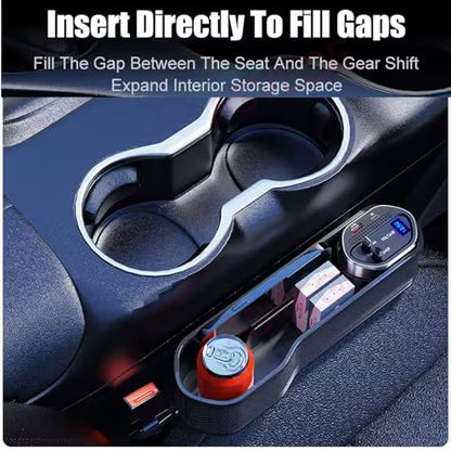 ASVEGE Universal Car Seat Gap Filler Organizer with Wireless Charger - size: box-1