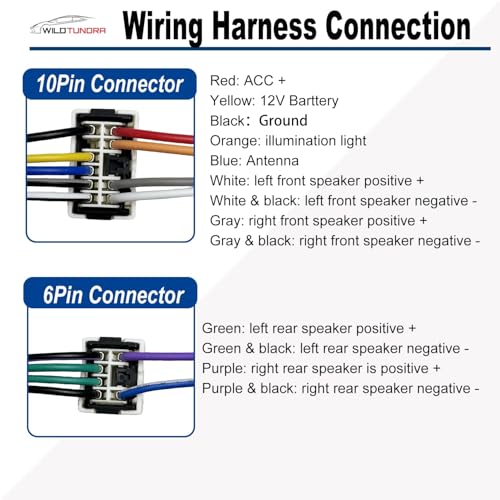 10pin&6pin Radio Wiring Harness Compatible with Nissan Altima Frontier Maxima Pathfinder Xterra Titan, Aftermarket Radio Stereo Wire Harness Adapter Compatible with Infiniti FX35 FX45 G20 I30 Q45 QX4 - style: 10+6Pin Harness for Nissan/Infiniti