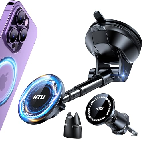HTU【Military-Grade 80LBS Strongest Suction Upgraded for Magsafe Car Mount