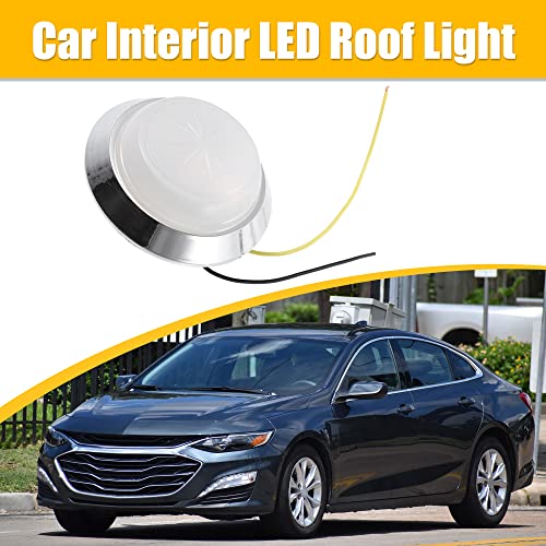 X AUTOHAUX 12V Car Reading Light LED Round Dome Light Trunk Lamp Kit Car Interior Roof Ceiling Light for Pontiac GTO for Buick Regal for Chevrolet Malibu