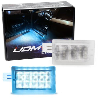 iJDMTOY Aqua Ice Blue 18-SMD Full LED Under Side Door Courtesy Lights, Footwell Lights, Compatible with Dodge Charger Challenger Dart Stratus Magnum Avenger, Chrysler 200 300 Sebring - style: Aqua Ice Blue