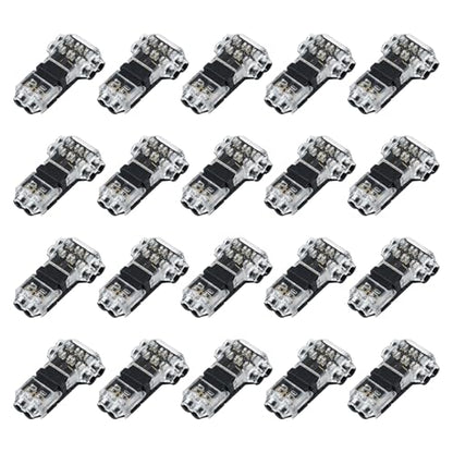 20 Pcs T-Tap Wire Connectors, 3-Way 2-Pin, 16-20 AWG - color: 2 PIN