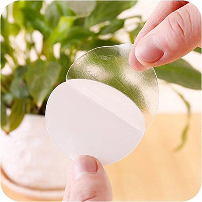 4 Mounting Tabs 2.36 Inches Double Sided Clear Acrylic Adhesive Disk Round Tough Sticky Tape Perfect for Decorations, Dashboard Toys, Windshield, GPS, Tiles, Wall Pictures - size: 2.36 Inches Diameter