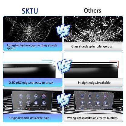 Screen Protector Foils for 2018-2020 Buick Regal Sportback IntelliLink 8In Navigation Display Tempered Glass 9H Hardness Anti Glare & Scratch HD Clear Chevrolet LCD GPS Touch Screen Protective Film - color: 2018-2020 Regal 8 Inch