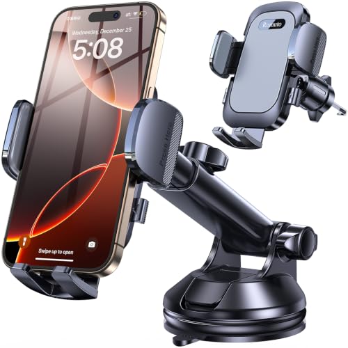 Romuto Phone Holders for Your Car Phone Holder Mount【90+LBS Suction Cup】 - color: Gray