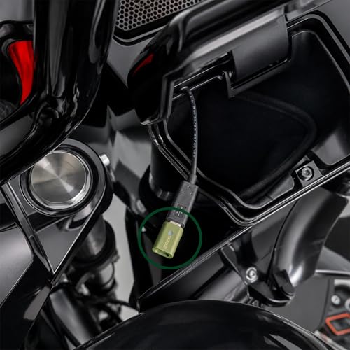 Motorcycle CarPlay Bluetooth Headset Bypass Adapter - color: military green