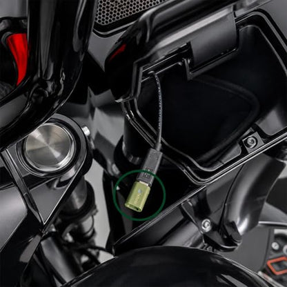 Motorcycle CarPlay Bluetooth Headset Bypass Adapter - color: military green