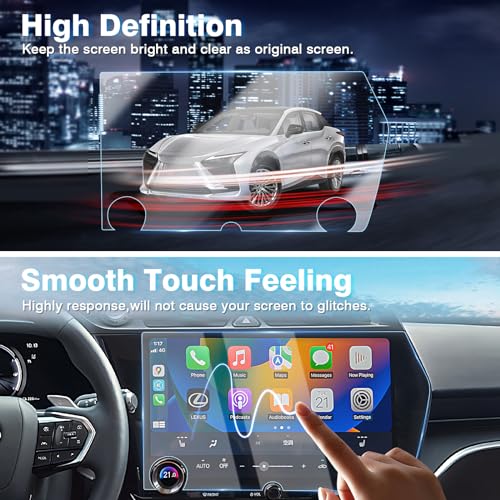 Karltys [Upgrade 2 Pack Screen Protector for Lexus RZ 300e 450e 14-Inch 2023~2026 [No Glare & Fingerprint] Tempered Glass Lexus RZ 300e 450e Accessories - size: 14 Inch 2023~2025 Lexus RZ 300e 450e
