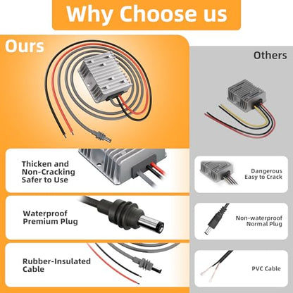 Starlink Cable Step-Up Converter 12V/24V to 57V for Standard 4/4X/V5 - color: Battery Adapter-57V