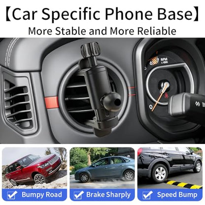Car Magnetic Phone Holder for Jeep Wrangler 2007-2025 JL JK JKU 4XE ，Gladiator 2020-2025 JT，Compass 2011-2016 Interior Circle Air Vent Accessories Cell Cellphone Mount Magnet Stand Mobile Cradle